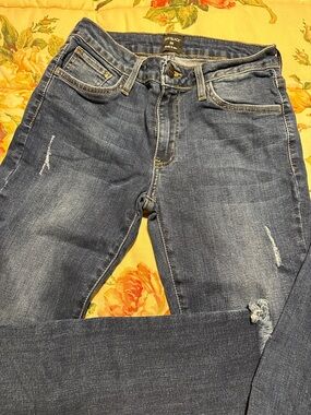 Just Black Medium Blue Distressed Skinny Jeans